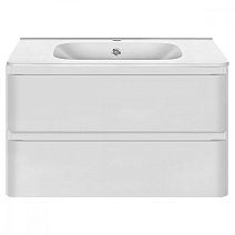 Тумба с раковиной Vincea Vico VMC-2V 80 подвесная, 2 ящика, G.White