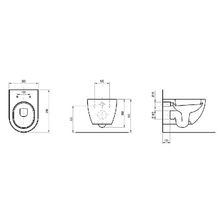 Унитаз подвесной Ravak Chrome X01516