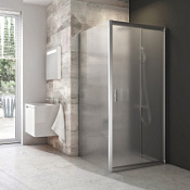 Душевой уголок Ravak Blix BLDP2-100 + BLPS-100 Grape, сатин