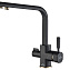Смеситель Zorg Steel Hammer SH 909 BLACK BR для кухонной мойки/для фильтра, черный металл/бронза - фото 1