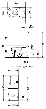 Бачок для унитаза Duravit Starck 2 0933000005