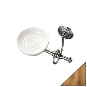 Мыльница Stil Haus Idra I09(25-BI) бронза/белый