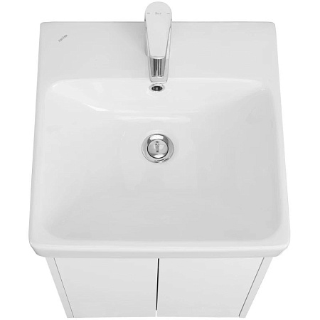 Мебель для ванной Aquaton Сканди 1A278701SD010 45 с дверками, белый/белый матовый