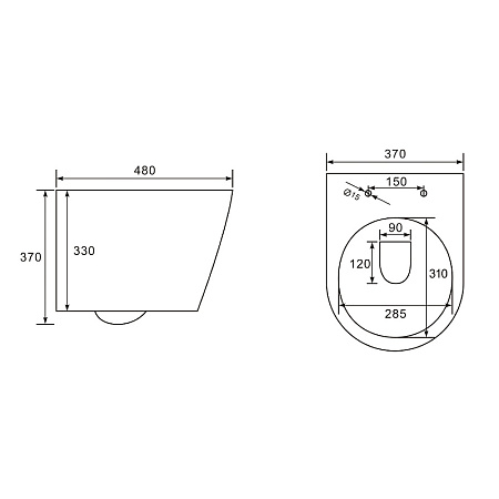 Унитаз подвесной beWash Aldo BKWHR001480 с системой микролифт, белый глянцевый