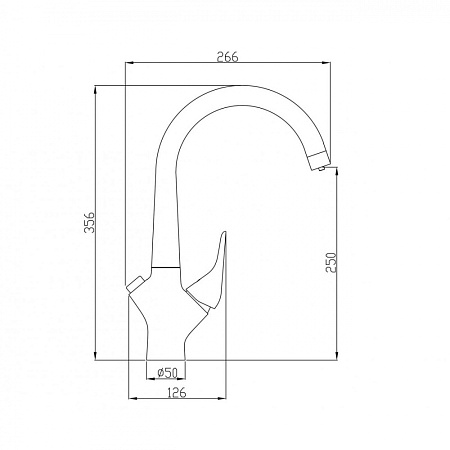 Смеситель Zorg Steel Hammer SH 815 BRONZE для кухонной мойки, бронза
