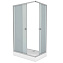 Душевой уголок Niagara Eco 1181422Q 110x80x195 стекло матовое/профиль серебро