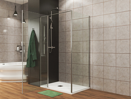 Душевой уголок Allen Brau Priority 3.31010.00 + 3.31019.00 140x100 хром