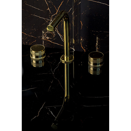 Смеситель Boheme Prestige 152-G-PR для раковины, золото