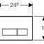 Кнопка смыва Geberit Sigma 50 115.788.SD.5 зеркальное дымчатое стекло - фото 2