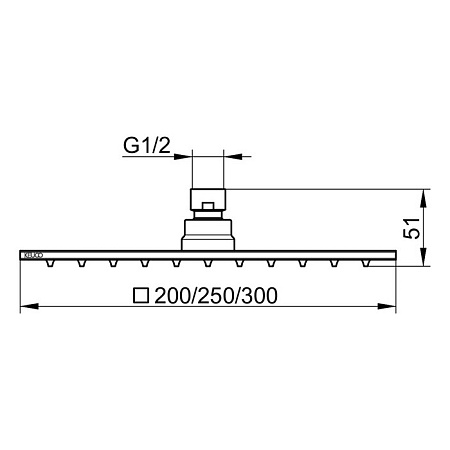 Верхний душ Keuco 59986010202