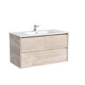Тумба с раковиной Sancos Marmi 2.0 MR2.090EG 90 дуб галифакс натуральный/белый