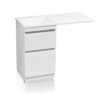 Тумба с раковиной напольная El Fante Даллас 100 L 2 ящика, пленка, белый Тумба с раковиной напольная El Fante Даллас 100 L 2 ящика, пленка, белый