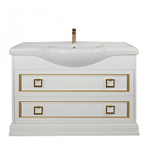 Тумба с раковиной Tessoro Foster TS-F90120-C-W-G 120 белый с патиной золото Тумба с раковиной Tessoro Foster TS-F90120-C-W-G 120 белый с патиной золото