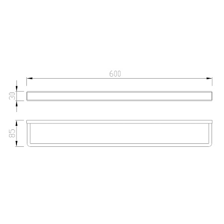 Полотенцедержатель ABBER Westen AA1755B черный матовый