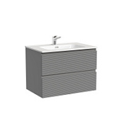 Тумба с раковиной Sancos Folk FL70ES 70 Ergraut soft/белый