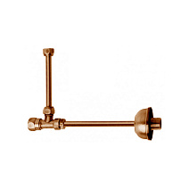 Угловой кран для подвода воды к бачку унитаза Kerasan 757293 бронза