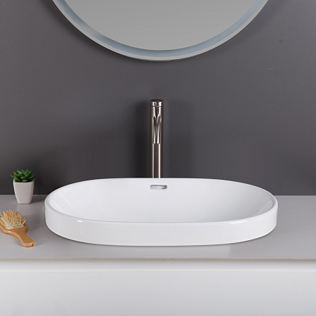 Раковина полувстраиваемая BelBagno BB1004 40x60x19 белый