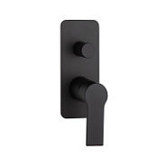 Смеситель IB Rubinetterie WhyNot WN310NP для ванны с душем, черный матовый