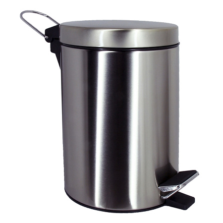 Ведро WasserKRAFT K-633N с педалью 3л, никель