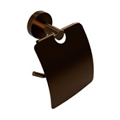 Держатель туалетной бумаги Bemeta Amber 155112012 с крышкой, медное золото матовое