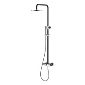 Душевая стойка Boheme Stick 128-BCR ручка Diamond, черный/хром