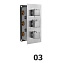Термосмеситель встраиваемый RGW Shower Panels 21140541-31 хром - фото 1