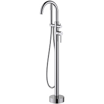 Смеситель Aquatek Европа AQ1345CR для ванны, напольный, хром