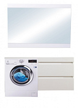 Мебель для ванной подвесная El Fante Даллас 140 R 2 ящика, эмаль, белый Мебель для ванной подвесная El Fante Даллас 140 R 2 ящика, эмаль, белый