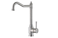 Смеситель Zorg Steel Hammer SH 5208 INOX для кухонной мойки, нержавейка Смеситель Zorg Steel Hammer SH 5208 INOX для кухонной мойки, нержавейка