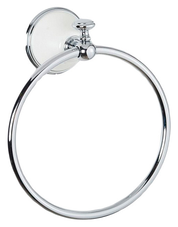 Полотенцедержатель Tiffany World Harmony TWHA015bi/cr хром/белый