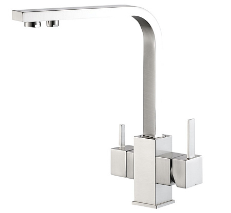 Смеситель Zorg Steel Hammer SH 905 SATIN для кухонной мойки, сатин