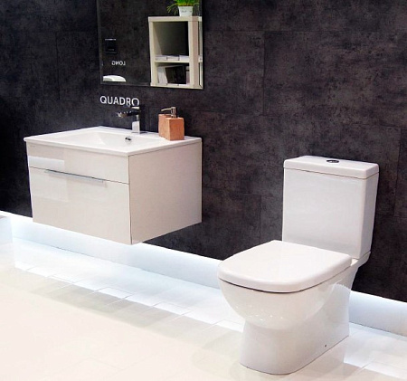 Унитаз-компакт Sanita Luxe Quadro SL DM QDRSLCC01040522 микролифт