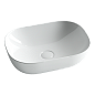 Раковина накладная Ceramica Nova Element CN6009 45.5x32.5x13.5 белый
