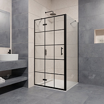 Душевой уголок RGW Passage 41087722-084L 120x120x195 прозрачное/черный