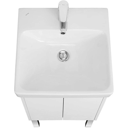 Мебель для ванной Aquaton Сканди 1A278701SD010 45 с дверками, белый/белый матовый