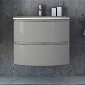 Тумба с раковиной Cezares Vague 54854 69 grigio lucido