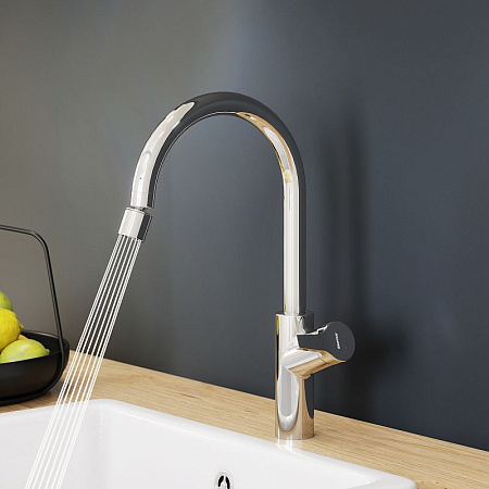 Смеситель Damixa Eclipse 310722000 для кухонной мойки, хром