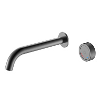 Смеситель Boheme Tech 158/2-GM для раковины, автоматический, оружейная сталь