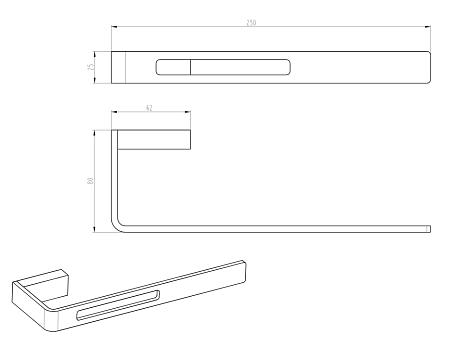 Полотенцедержатель Boheme Q 10945-MW белый матовый