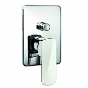 Смеситель Palazzani Mis Color 56102013 для ванны с душем хром/белый