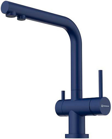 Смеситель Omoikiri Nagano-IB 4994433 для кухонной мойки, indigo blue