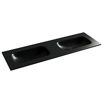 Раковина накладная Ceramica Nova Grace CN7022MBwx 141x45,7x13,7 без отв. под смес., черный матовый