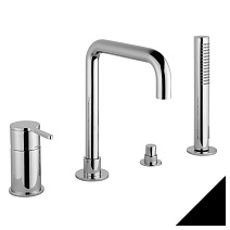 Смеситель Emmevi Filobrass 85120/NEO для ванны, черный матовый