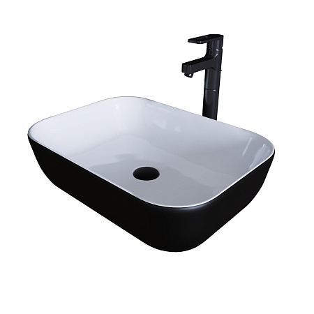 Мебельная раковина Grossman GR-4041BW 46 белая, черная