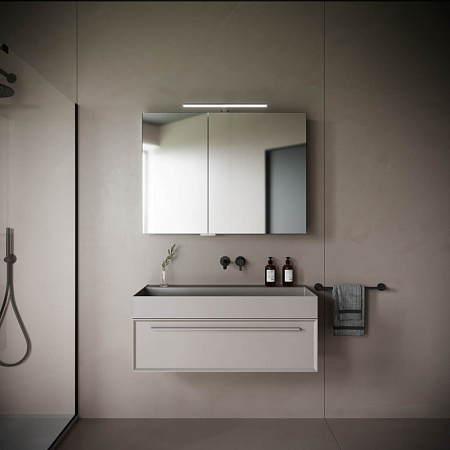 Шкаф-зеркало Sancos Hilton Z1000 100x74 с подсветкой