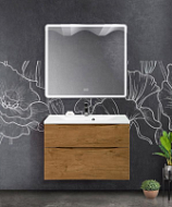 Мебель для ванной BelBagno Marino-Cer MARINO-H60-900-2C-SO-RN-P + BB900/450-LV-MR 90 rovere nature  