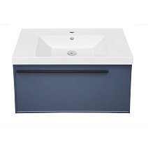 Тумба с раковиной La Fenice Elba FNC-01-ELB-BG-80 Blu Grigio синий матовый Тумба с раковиной La Fenice Elba FNC-01-ELB-BG-80 Blu Grigio синий матовый