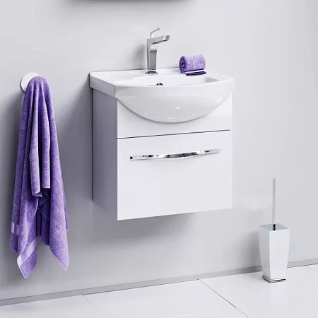 Мебель для ванной Aqwella Аллегро Agr.01.05/1 50 подвесная, 1ящик, белая
