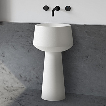 Раковина отдельностоящая ABBER Stein AS2508 белый матовый