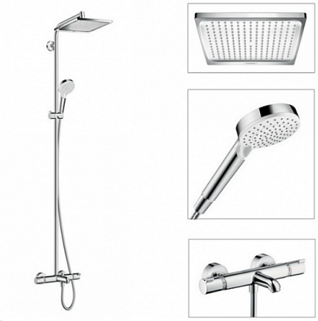 Душевая стойка Hansgrohe Crometta 27298000 с термостатом, хром